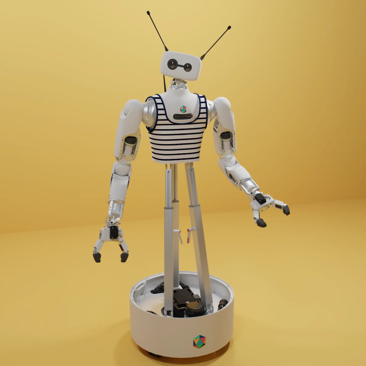 Robot Helper Rolband Reachy 2: The Open Source Robot Helper
